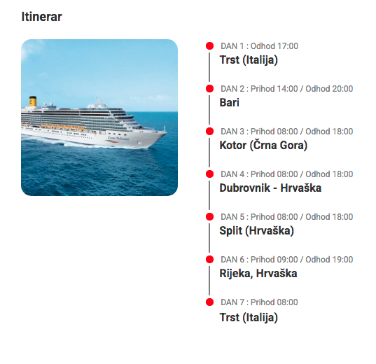 Costa Deliziosa 15.11.2025, Trst