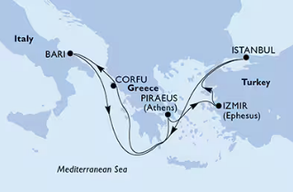 Msc Lirica 16.2.2026, Atene