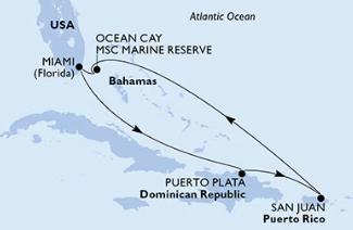 Karibi z Msc World America 21.2.2026, Miami