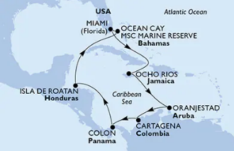 Imenitno križarjenje po Karibih in Bahamih z MSC Divino