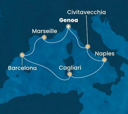 Prvomajsko križarjenje po zahodnem Sredozemlju s Costa Toscano