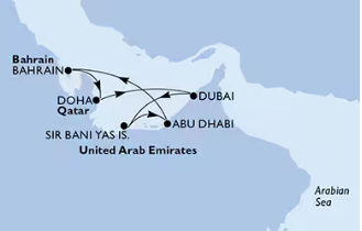 MSC World Europa 9.1.2027, Dubaj