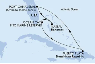 MSC Grandiosa 23.10.2027, Port Canaveral