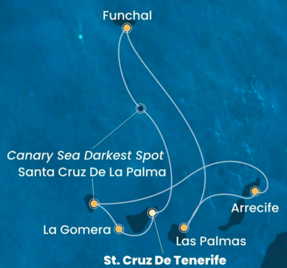 Costa Fortuna 7 dnevna kanarska križarjenja iz Santa Cruz de Tenerife z odhodi od Januarja do Aprila 2026