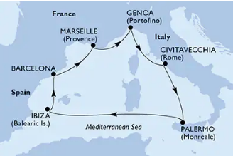 MSC Seaview 25.6.2026, Barcelona