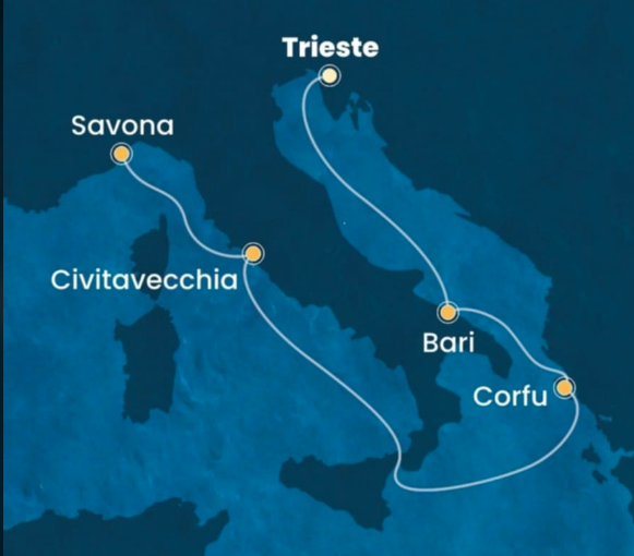 Costa Deliziosa 20.11.2026, Trst-Savona