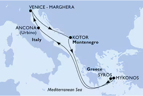 MSC Lirica 18.4.2026, Benetke