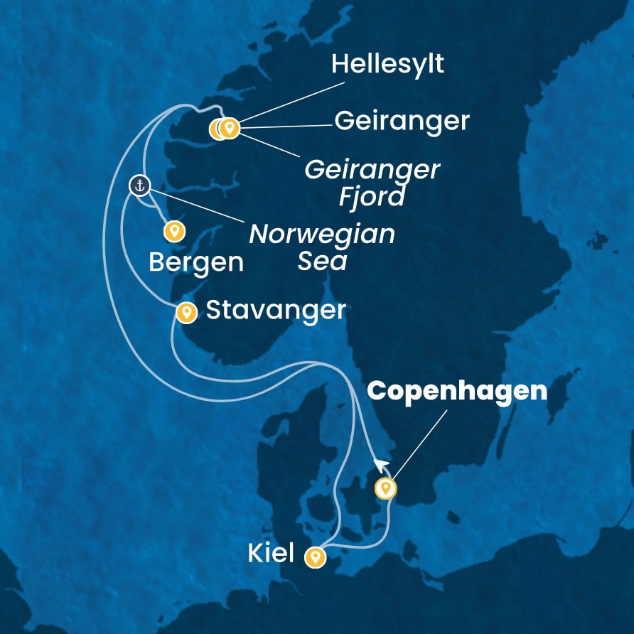 Costa Diadema 4.7.2026 11.7.2026, Kopehagen