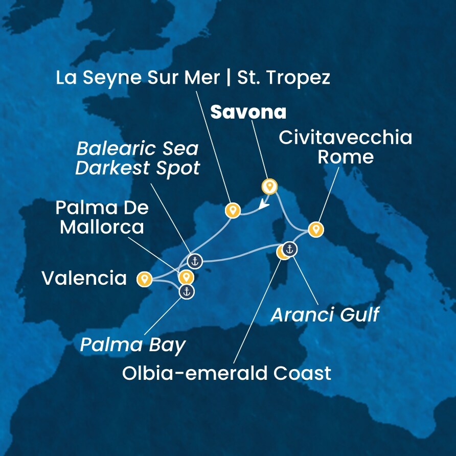 Costa Pacifica 6.9.2026 13.9.2026 20.9.2026, Savona