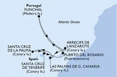 MSC Fantasia, 14.3.2027, Santa Cruz de Tenerife