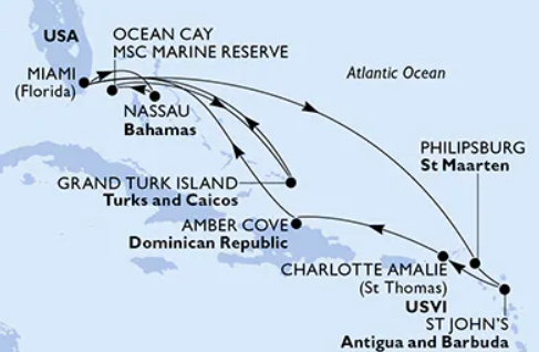 MSC Meraviglia 21.2.2027, Miami