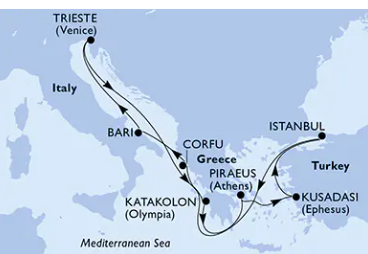 MSC Fantasia 8.11.2026, Trst