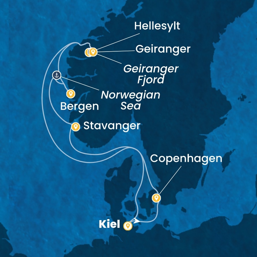 Costa Diadema iz Kiela