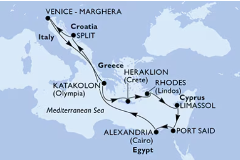 MSC Lirica 24.10.2026, Benetke