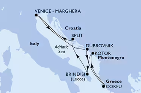 MSC Armonia 30.8.2026, Benetke