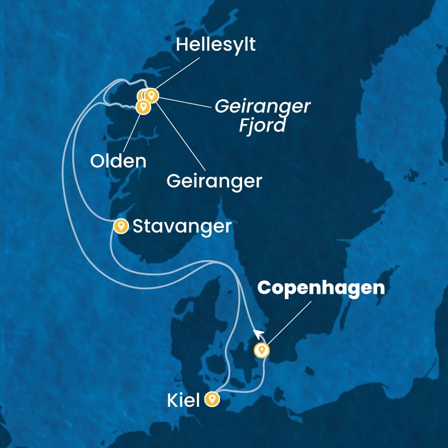 Costa Diadema iz Kopenhagna