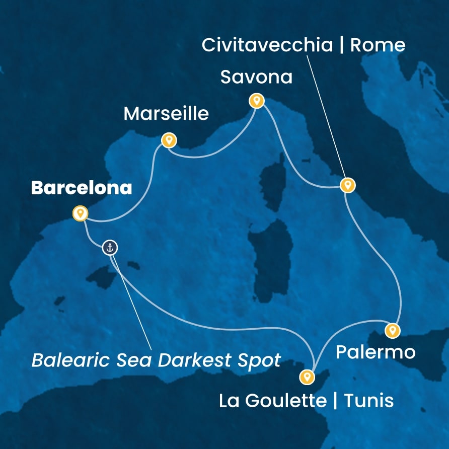 Costa Pacifica iz Barcelone