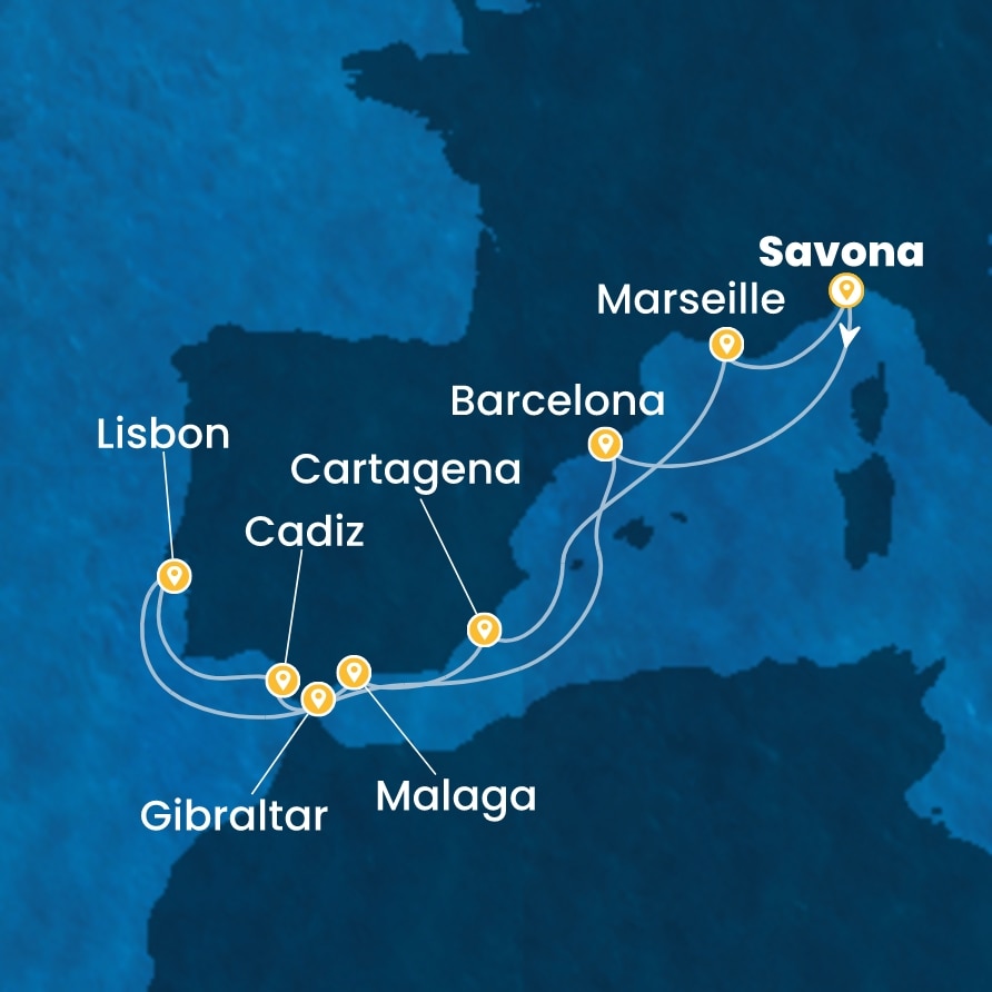 Costa Diadema iz Savone 12 dni