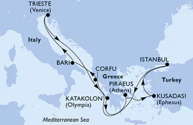 MSC Fantasia 6.9.2026, Trst