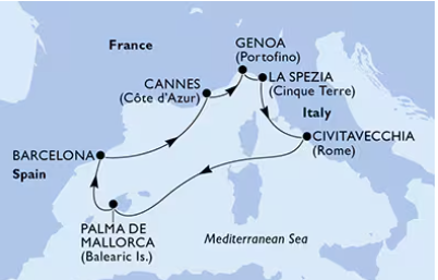 MSC Grandiosa 21.9.2026, Genova