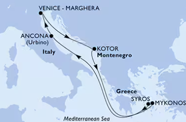 MSC Lirica 5.9.2026, Benetke