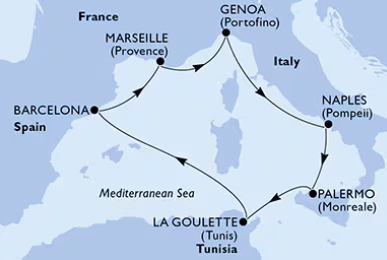 MSC Euribia 2.11.2026, Genova