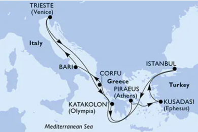 MSC Fantasia 8.11.2026, Trst