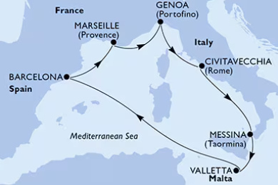 MSC World Asia 22.1.2027, Barcelona