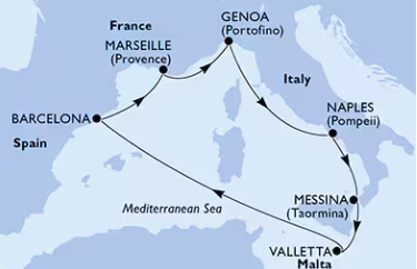 MSC World Asia 23.4.2027, Barcelona